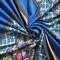 Blue Multi Geometric Print ITY Jersey Knit Fabric By the Yard